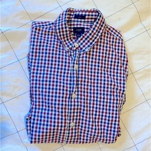 J. Crew Gingham Check Long Sleeve Button Down Shirt - Slim Fit